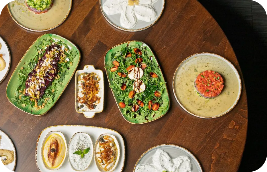 persian dishes at Ayvana Tarzana